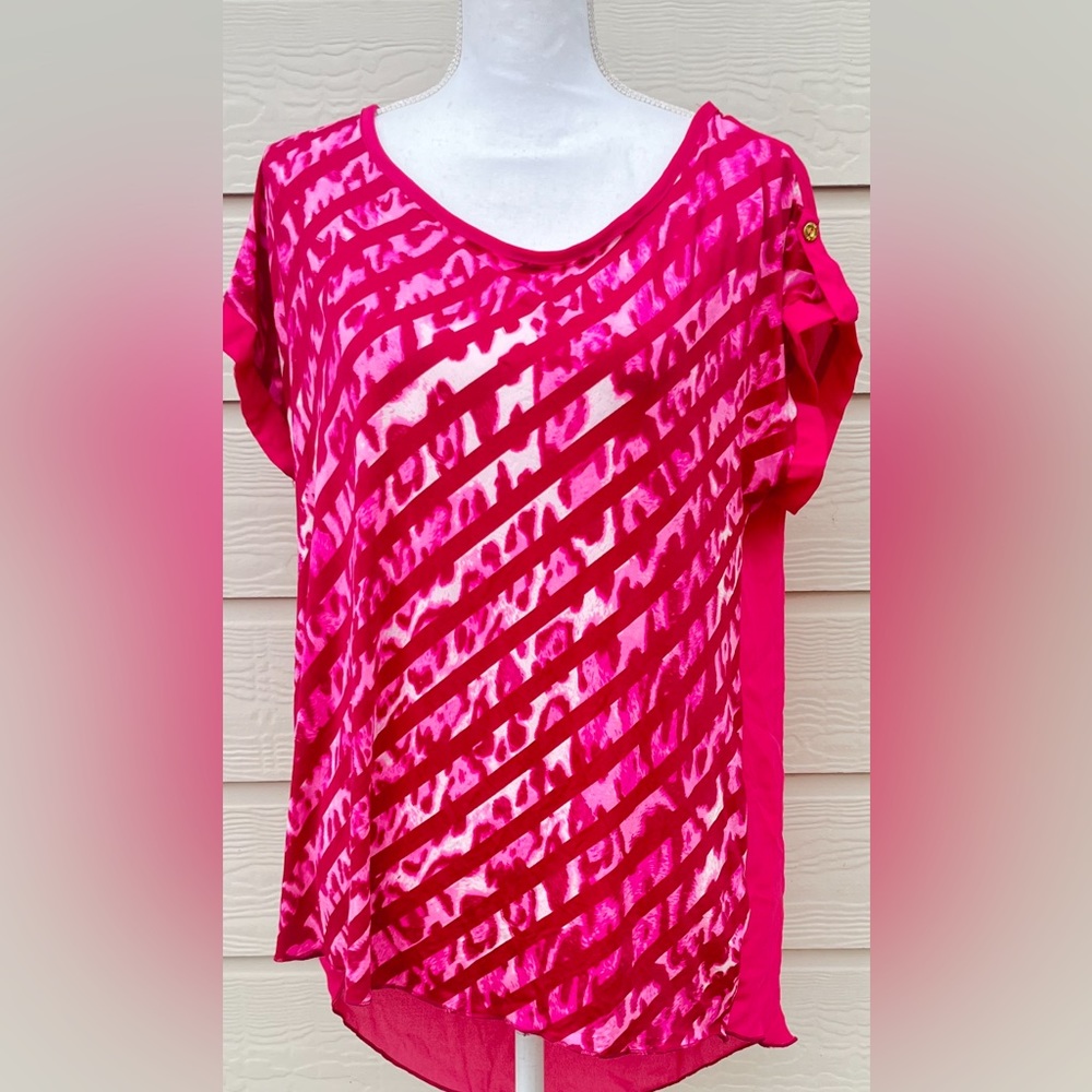 HOT PINK  TOP 2 different design face